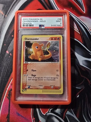 2003 Pokemon EX Dragon Charmander Holo #98/97 PSA 9 Mint English