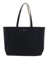 Lacoste Anna Zipped Shopping Bag Schultertasche Tasche Noir Krema Schwarz Neu