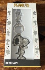 Peanuts Snoopy Bling Pave Crystal/Rhinestone Keychain Bag Charm - NEW and SEALED