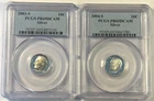 2003s, 2004s Roosevelt Silver Proof Dimes, PR69 Deep Cameo PCGS, FREE SHIPPING!