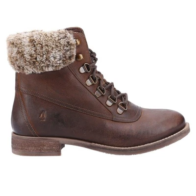 Hush Puppies Effie Mémoire Mousse Femmes Décontracté Mode Marche Bottes Marron - Photo 1/4