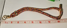 Couture Wrist Phone Lanyard Anti-Theft-Multicolor Rope  Gold Tone Hardware