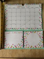 Spiral-Bound Planner Calendar Set - 2026 -w/ Note Pads - Star Theme