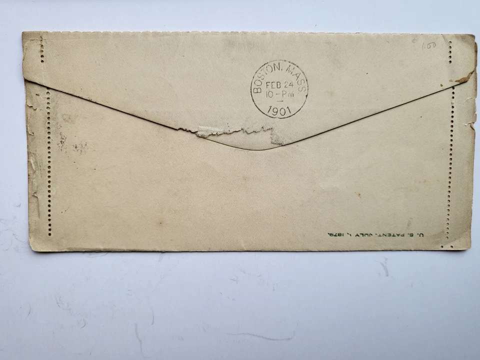 U293 postal history original entire letter sheet written document Massachusetts - Image 3 of 3