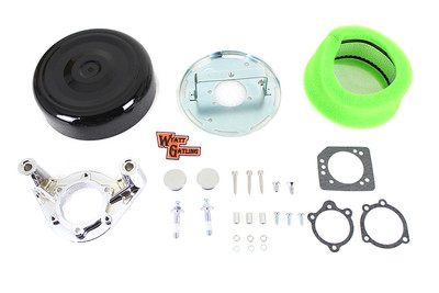 8 inch Air Cleaner Kit Black fits Harley Davidson