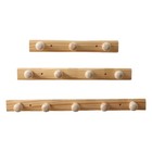 Wooden Coat Hooks Wall Mount Organizer Multipurpose for Coat, Scarf, Bag, Towel,