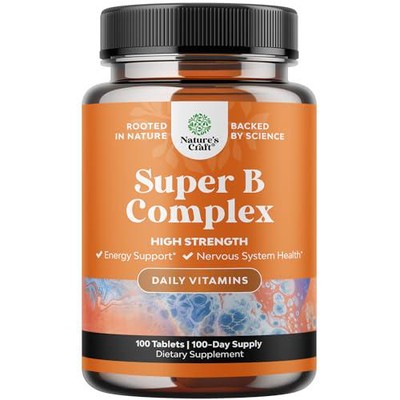 Super Vitamin B Complex for Women and Men - B Vitamins Complex with Thiamin, 6,