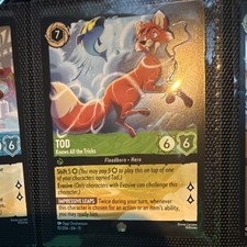 The Fox and the Hound Tod-Knows All the Tricks 92/204 Hero Disney Lorcana TCG