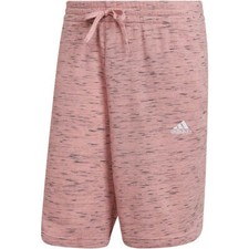 Adidas Men's Essentials French Terry MELANGE Shorts Wonder Mauve HF0445 g