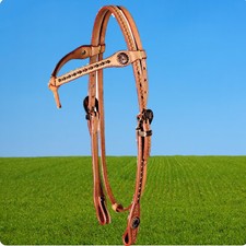 ProLine Western Kopfstück Old Style Harness Headstall, Show Western Trense 