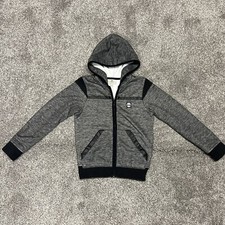 Timberland Boys Grey and Black Hooded Top