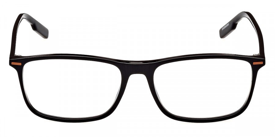 メガネ Zegna Eyeglass Frame EZ5253 001 Premium Acetate Black Ermenegildo Zegna EZ5253 001 Men's Shiny Black Square
