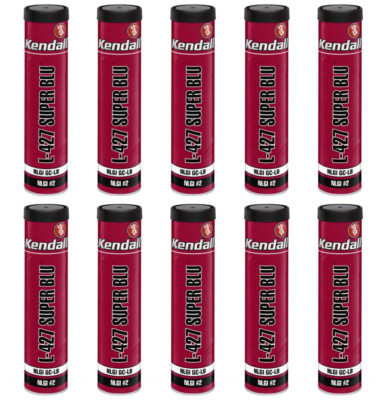 10 Pack Kendall L-427 Super Blu Grease; (10) 14oz tubes