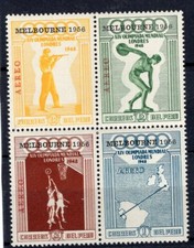 PERU - OLYMPIC 1956, MI # 547/550, MNH