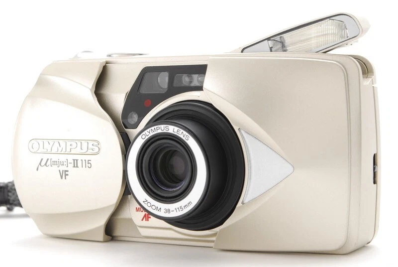 [MINT+w/strap] Olympus μ Mju ii 115 VF 35mm Point & Shoot Film Camera From  JAPAN