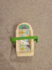 Vintage 1983 Coleco Used Cabbage Patch Kids Car Seat Carrier With Pad & Handle 