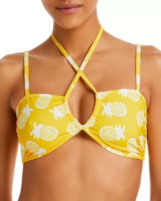 AQUA x Studio 189 Triangle Print Bikini Top 17B 212