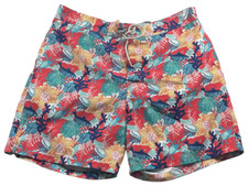 Nautica Swim Shorts Mens size XL Multicolor Reef Sea Ocean Fish Print Mesh Lined