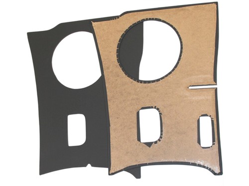 Schwarze Fußraumpappen Verkleidungen Kick panel für VW Bulli Bus T1 - 第 3/4 張圖片