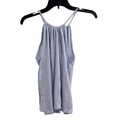 #ad LAMade Blue High Neck Tank Small New $7.93