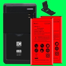 2x 3780mAh Substitutable Battery Home Charger f Samsung Galaxy J7 Sky Pro S727VL