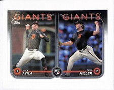 2024 Topps Update #US271 Nick Avila Erik Miller SF Giants RC Rookie Combos
