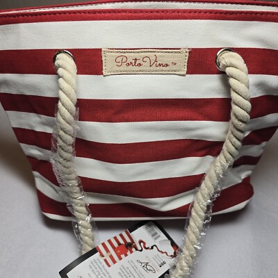Porto Vino Wine Beverage Beach Bag Purse Hidden Spout Dispenser Festival Boho