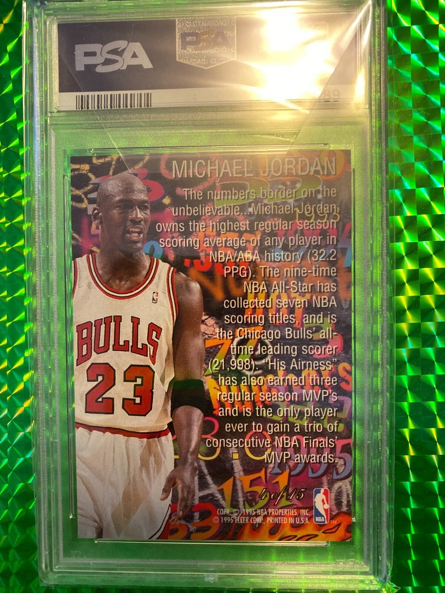 1995 Flair Hot Numbers #4 Michael Jordan PSA 10 GEM MINT | eBay