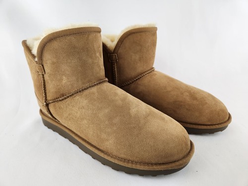 NEW 100% Wool Shearling Lined Women's SZ 10 Scalloped Edge Boots Slippers Shoes - Picture 3 of 10