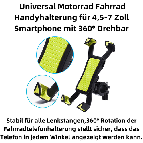 M37C Bicycle Phone Mount Motorcycle for 4,5 - 7 Inch Smartphone 360° - Picture 2 of 11