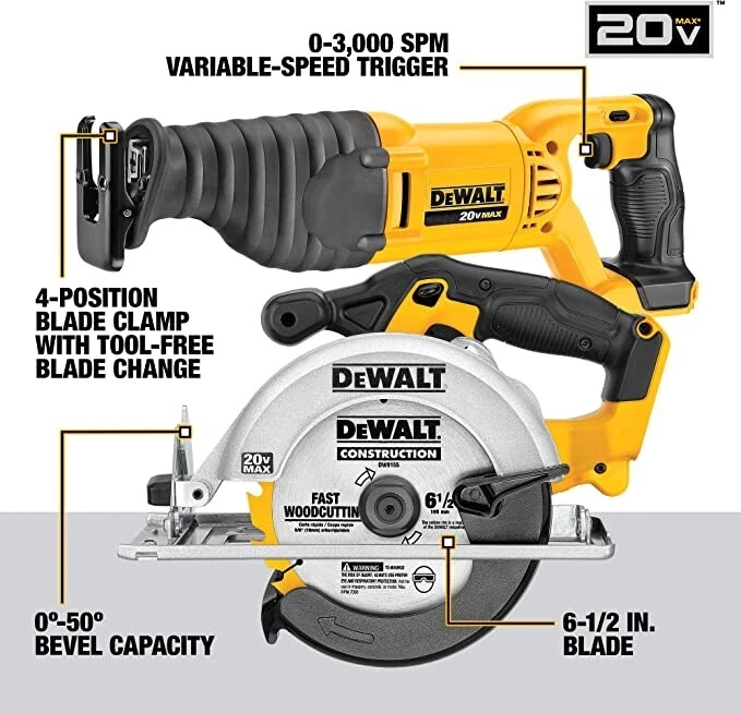 DeWalt DCK1020D2 - Lithium-Ion 10 Tool Combo Kit - Image 4 of 4