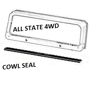 Top Quality!! Windshield Cowl Rubber Seal Fit's Willy's Jeep MB GPW CJ2A - Picture 3 of 3