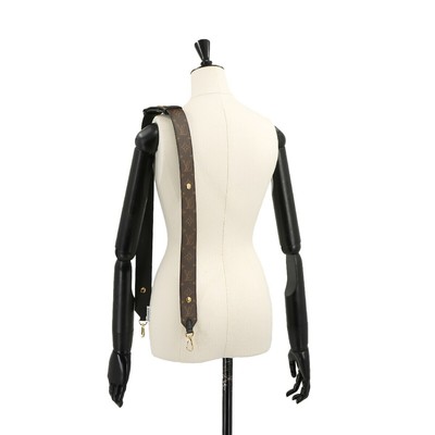 LOUIS VUITTON Monogram Shoulder Strap Brown J02465 90226318 | eBay 