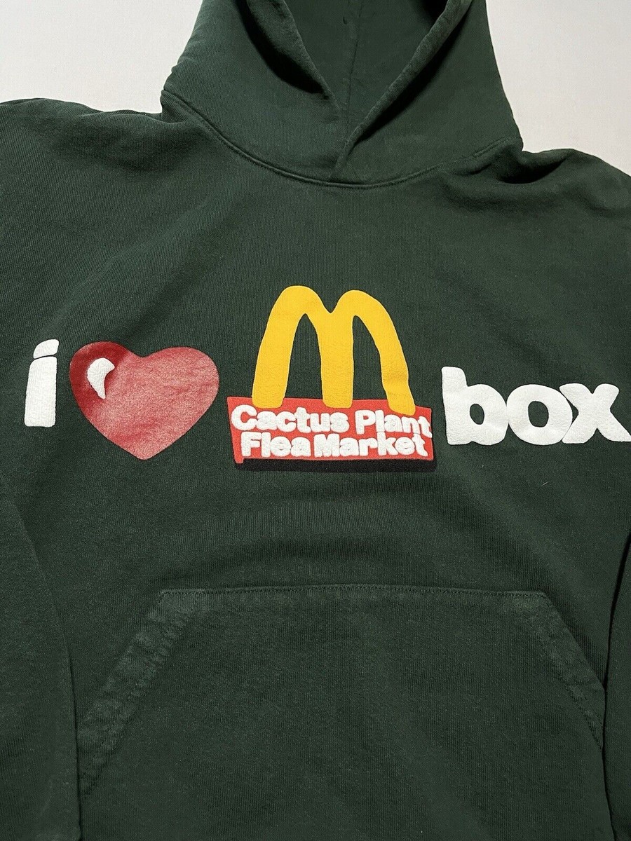 Cactus Plant Flea Market CPFM X McDonalds Green Hoodie Size Cactus Plant Flea Market CPFM X McDonalds Green Hoodie Size