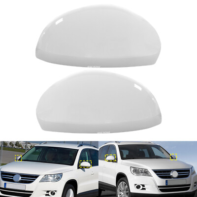 WEISS SPIEGELKAPPE SPIEGEL ABDECKUNG RECHTS ODER LINKS FÜR VW Tiguan 5N Yeti 5L