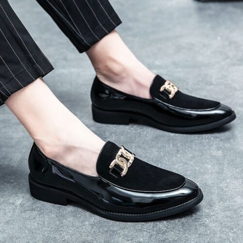 Fashion Leather Shoes Moccasin Men Man Shoe Business Male Formal Wedding  - Picture 1 of 25
