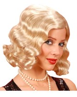 20Er Jahre Charleston PerüCke Blond Mit Wasserwelle FüR Fasching & Karneval