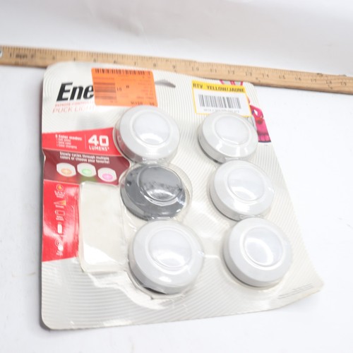 (5-Pk) Energizer LED Puck Lights Under Cabinet Lighting - w/o Remote
