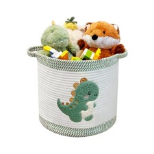 Storage Basket 12"x12" , blanket basket, Cotton Rope Woven Laundry Hamper wit...