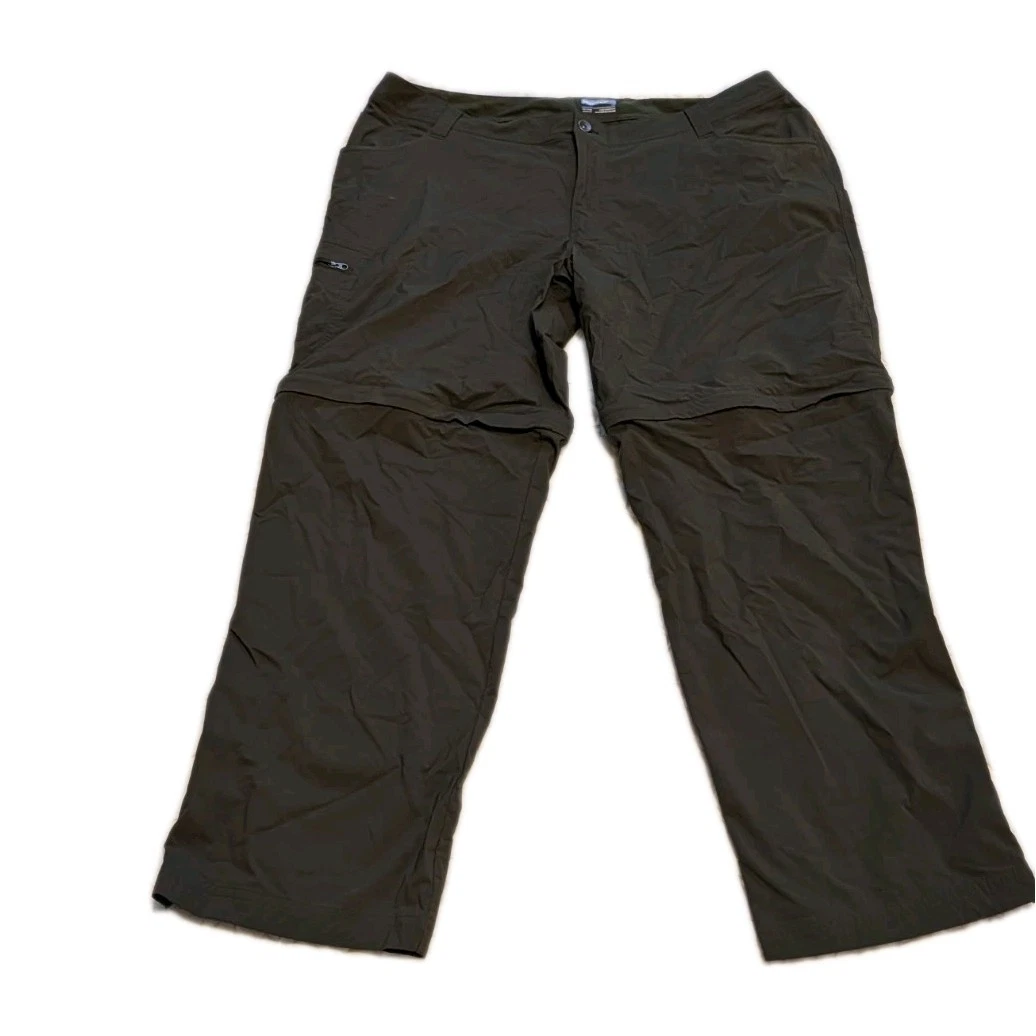 Marmot Transcend Convertible Pant Mens 40 Gray Cargo Pocket Nylon Hiking Outdoor