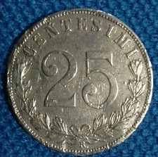  1903 _ 25 CENTESIMI _ VITTORIO EMANUELE III _ AQUILA SABAUDA.