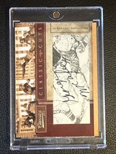 GEORGE McAFEE - 2010 Classics Classic Cuts #32 HOFer Cut Auto/90