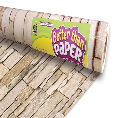 Teacher Created Resources Stacked Stone Better Than Paper Bulletin Board Roll