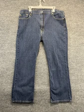 Levis 527 Jeans Men 44x30 Slim Bootcut Dark Wash Denim Pants 1
