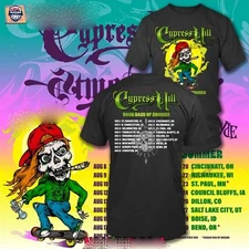 NEW NEW!!! Cypress Hill Dank Daze of Summer Tour T-Shirt All Size S-4XL Fan Gift