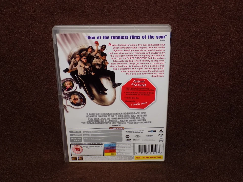 Super Troopers DVD (2003) Jay Chandrasekhar cert 15 - Image 2 of 2