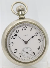 ELGIN GRADE 288, 18s 7j 31328072 POCKET WATCH RUNS (M10)