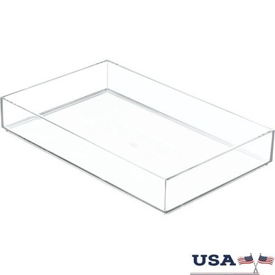Clear Plastic Drawer Organizer Makeup Skincare Office Supplies Kitchen Utensils