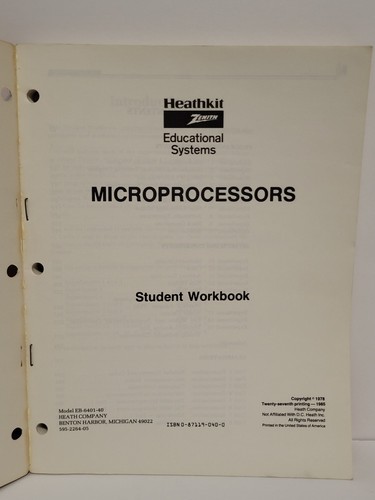Posten 4 HEATHKIT ZENITH elektronische digitale MIKROPROZESSOREN Buch ARBEITSBUCH Erweitert - Bild 11 von 21