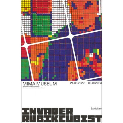 INVADER - Poster ''Ausstellung RUBIKCUBIST 9'' 60x40cm - 2023
